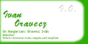 ivan oravecz business card